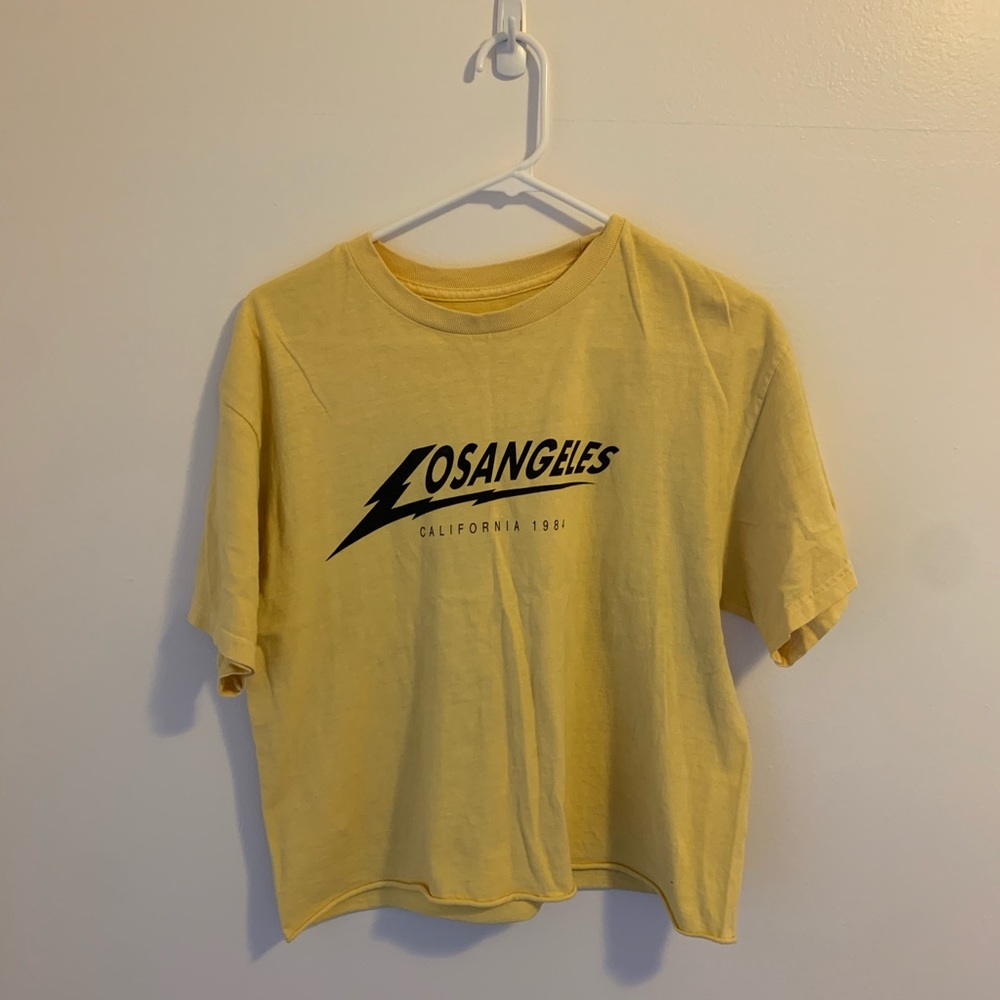 brandy yellow LA crop top